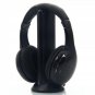 5 in 1 Wireless Headphone Earphone for MP3/MP4 PC TV CD FM Radio Black