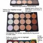 15 Color Concealer Palette & 11pcs Bamboo Handle Brush Pince Maquiagem Kit