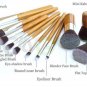 15 Color Concealer Palette & 11pcs Bamboo Handle Brush Pince Maquiagem Kit