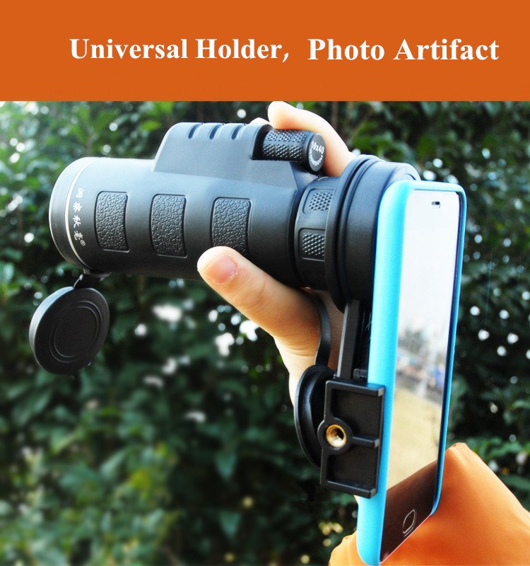 10*40 Hiking Concert Optical Camera Lens Monocular Cellphone Telescope