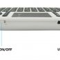 UKB-500-RF Multi-functional 2.4G Wireless Mini Air Mouse Keyboard White + Black