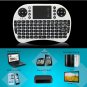 UKB-500-RF Multi-functional 2.4G Wireless Mini Air Mouse Keyboard White + Black