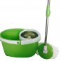 Easy Magic Floor Mop 360 Bucket 2 Heads Microfiber Spin Spinning Rotating Green