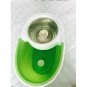 Easy Magic Floor Mop 360 Bucket 2 Heads Microfiber Spin Spinning Rotating Green
