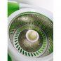 Easy Magic Floor Mop 360 Bucket 2 Heads Microfiber Spin Spinning Rotating Green