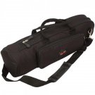 High-grade Nylon Trumpet Soft Case Bodycross Portable Dual Purpose Gig Bag Black