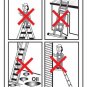 Scaffold Ladder Heavy Duty Giant Aluminum 12.5 ft Multi Purpose Fold Step Extend