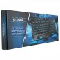 3 Colors Illuminated LED Backlight USB Wired Gaming Crack Keyboard for PC Black