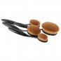 10pcs Synthetic Nylon Hair Makeup Cosmetic Foundation Brush Set Black