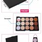 15 Colors Makeup Contour Face Cream Concealer Palette+Sponge Puff+Powder Brush