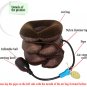 Soft Cervical Vertebra Tractor Massager Three Layers Pain Headache Brown
