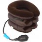 Soft Cervical Vertebra Tractor Massager Three Layers Pain Headache Brown