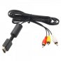 72" Replacement Composite AV Audio Video Cable for PS2 PS3