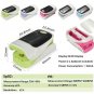 1.1" OLED Screen SPO2 Heart Rate Monitor Fingertip Pulse Oximeter Green & Black