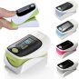 1.1" OLED Screen SPO2 Heart Rate Monitor Fingertip Pulse Oximeter Green & Black