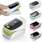 1.1" OLED Screen SPO2 Heart Rate Monitor Fingertip Pulse Oximeter Green & Black