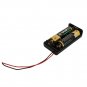 10pcs 2-Comparent AA Cells Battery Holders (3V) Black