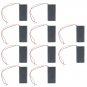 10pcs 2-Comparent AA Cells Battery Holders (3V) Black