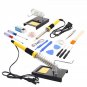 18in1 110V 60W Soldering Iron Tools Kit with Tin Wire Iron Stand Desolder Pump