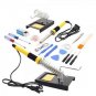 18in1 110V 60W Soldering Iron Tools Kit with Tin Wire Iron Stand Desolder Pump