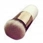 Nylon Hair Wooden Handle Ultra Plush Powder Brush White & Golden