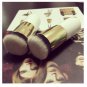 Nylon Hair Wooden Handle Ultra Plush Powder Brush White & Golden