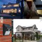 5 Pcs 12-LED Solar Powered PIR Motion Sensor Light Outdoor Garden Wall Light