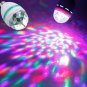 E27 3W Colorful Rotating RGB LED Bulb Stage Light White