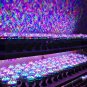 E27 3W Colorful Rotating RGB LED Bulb Stage Light White