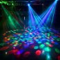 E27 3W Colorful Rotating RGB LED Bulb Stage Light White