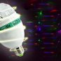 E27 3W Colorful Rotating RGB LED Bulb Stage Light White