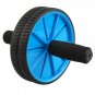 Fitness Exercise Equipment Double Abdominal PVC Wheel Blue