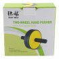Fitness Exercise Equipment Double Abdominal PVC Wheel Blue
