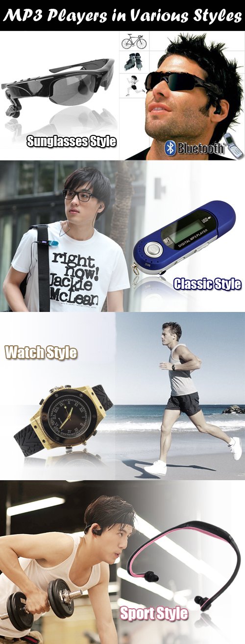 8GB MP3 Player with FM Function Red