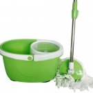 Rotation Mop Bucket Set Cleaning 360 Rotation Easy Wring Reusable Mop Head Green