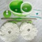Rotation Mop Bucket Set Cleaning 360 Rotation Easy Wring Reusable Mop Head Green