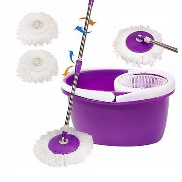 Rotation Mop Bucket Set Cleaning 360 Rotation Easy Wring Reusable Mop Head