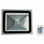 50W RGB Aluminium Alloy LED Flood Light with IP65 Waterproof & Remote Control