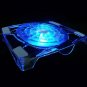 Great Fan Blue LED Extra-thick Notebook Cooling Pad of Crystal White