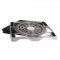 Great Fan Blue LED Extra-thick Notebook Cooling Pad of Crystal White