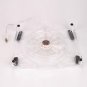 Great Fan Blue LED Extra-thick Notebook Cooling Pad of Crystal White