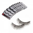 10 Pairs Cross False Eyelashes Makeup Natural Fake Thick Eye Lashes
