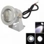 10W 900-1000LM Pure White Light Underwater Aquarium LED Pool Fountain Light 12v