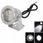 10W 900-1000LM Pure White Light Underwater Aquarium LED Pool Fountain Light 12v