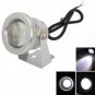 10W 900-1000LM Pure White Light Underwater Aquarium LED Pool Fountain Light 12v