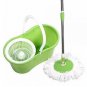 Magic Floor Mop 360&Acirc;&deg;Bucket 2 Heads Microfiber Spin Spinning Rotating Head