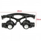 10x/15x/20x/25x LED Eye Jeweler Watch Repair Microscope Magnifier Loupe 4 Lenses