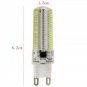 G9 7W 152-LED 3014 SMD 6000-6500K White Light Adjustable Gel Corn Light For US