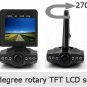 2.5" HD New USB 2.0 6 IR LED Night Vision 270?Rotating Car DVR Video Recorder