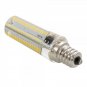 E12 7W 152-LED 3014 SMD 3000-3500K Warm White Light Adjustable Corn Light 110V